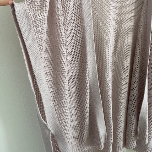 Chelsea & Theodore Open Knit Wool Blend Poncho - Picture 6 of 11